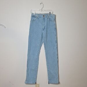 Wrangler  COWBOY CUT Men's Light Blue Straight Jeans 32X36